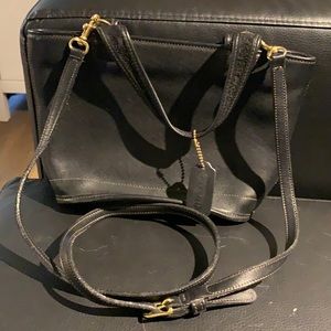 Black Coach shoulder purse